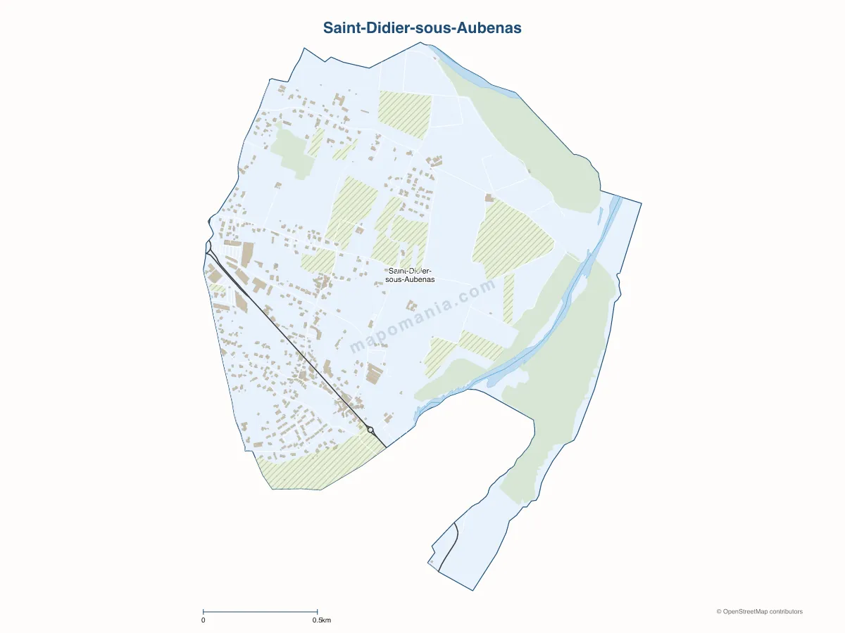 Carte de Saint-Didier-sous-Aubenas à personnaliser