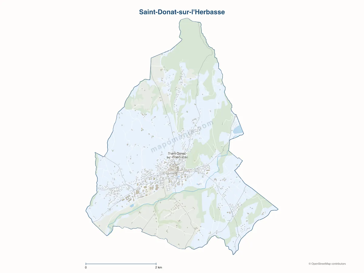 Carte de Saint-Donat-sur-l'Herbasse à personnaliser