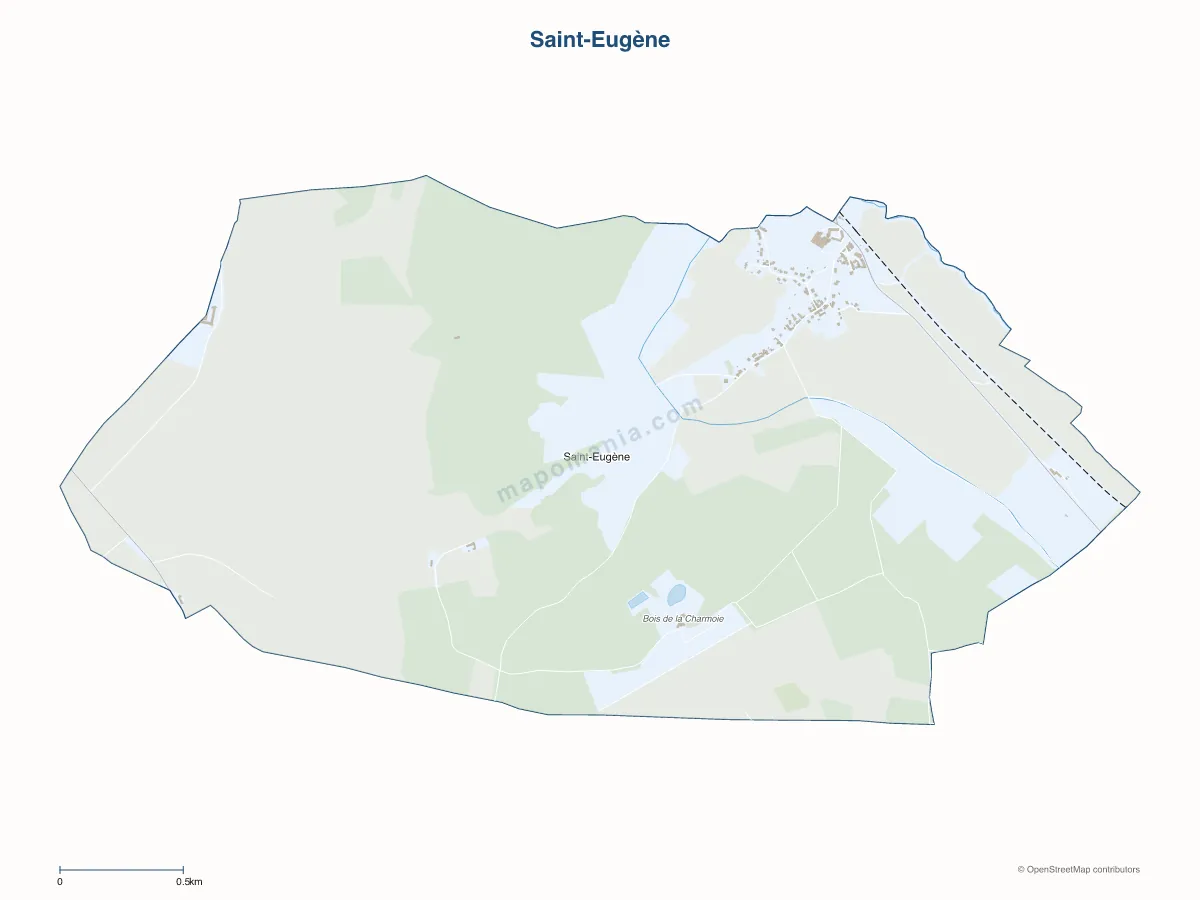 Carte de Saint-Eugène à personnaliser