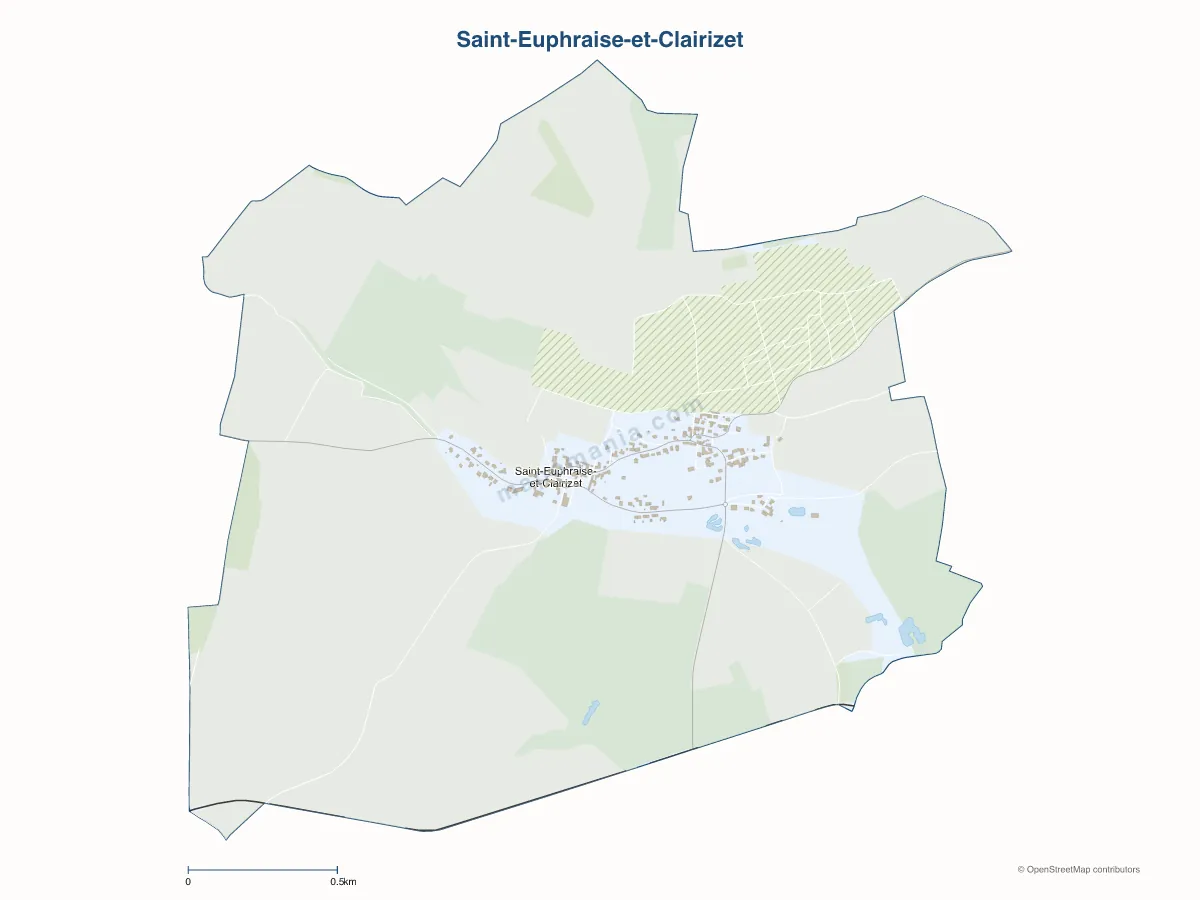 Carte de Saint-Euphraise-et-Clairizet à personnaliser