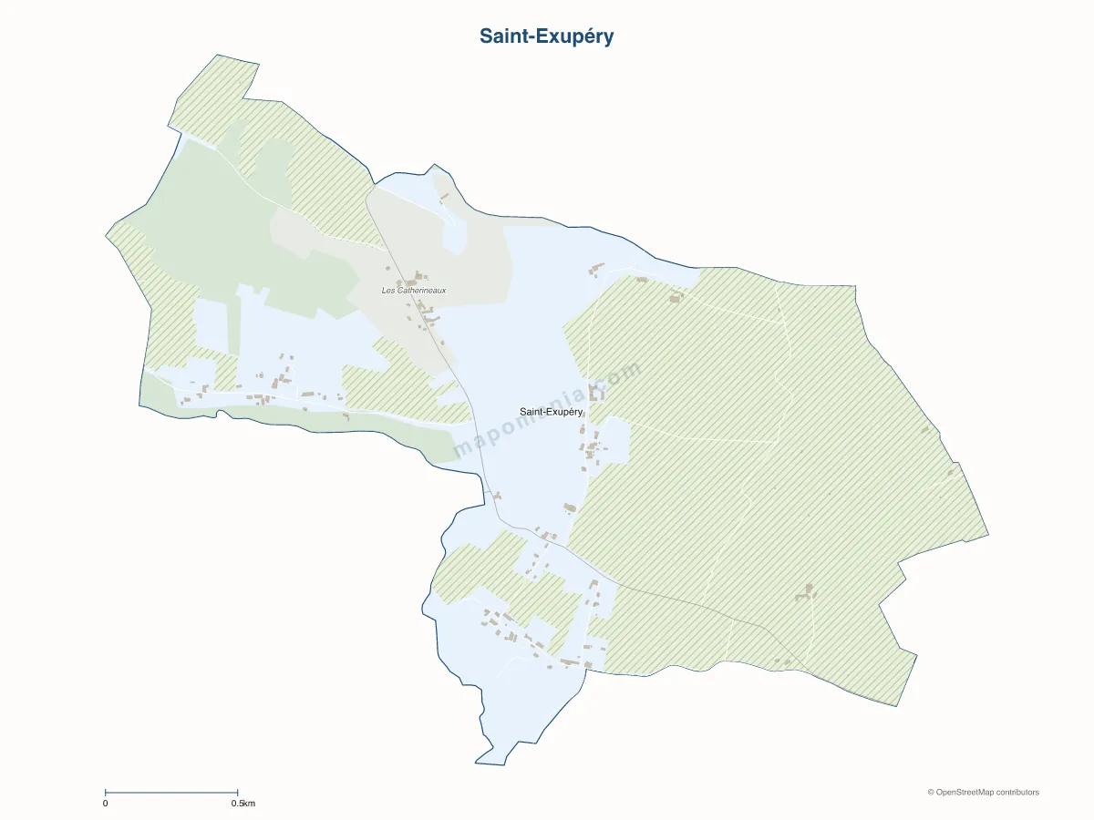 Carte de Saint-Exupéry à personnaliser