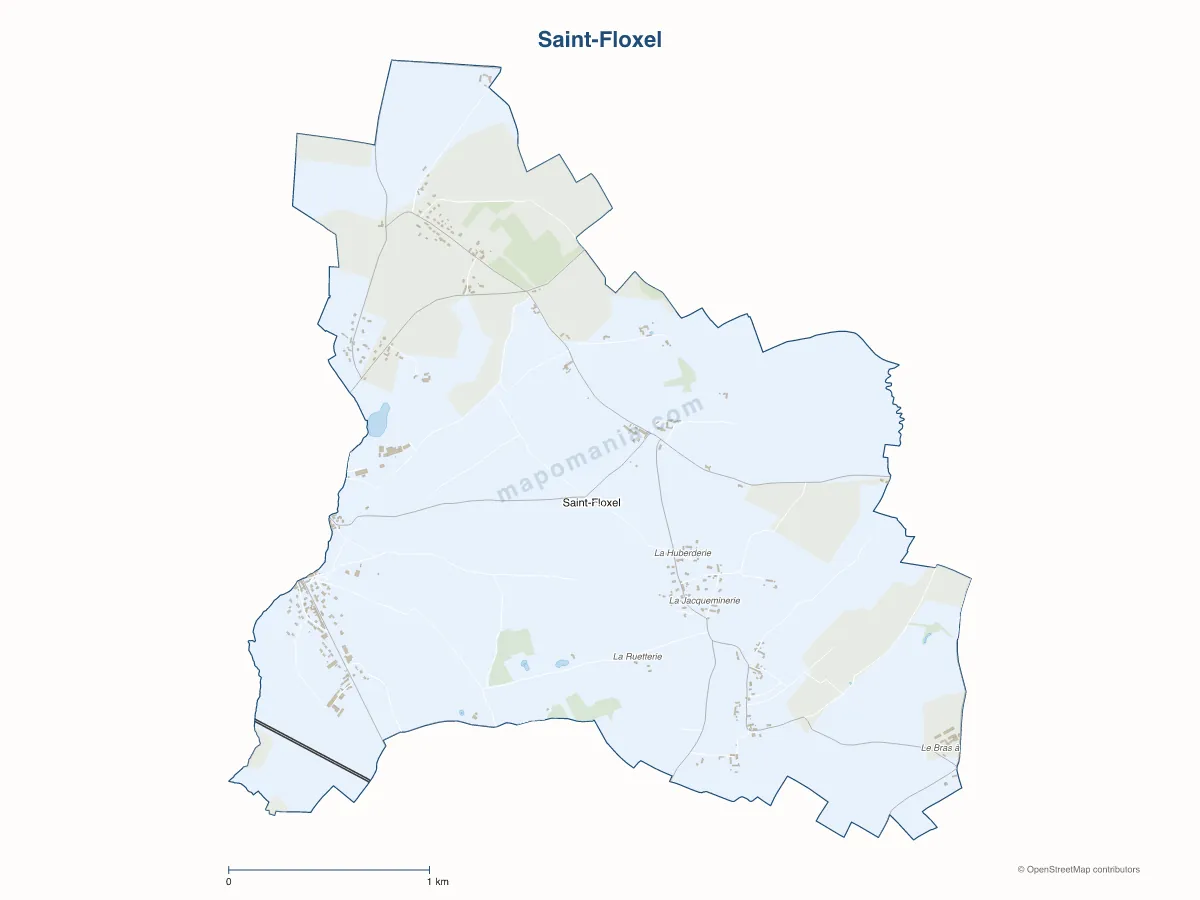 Carte de Saint-Floxel à personnaliser
