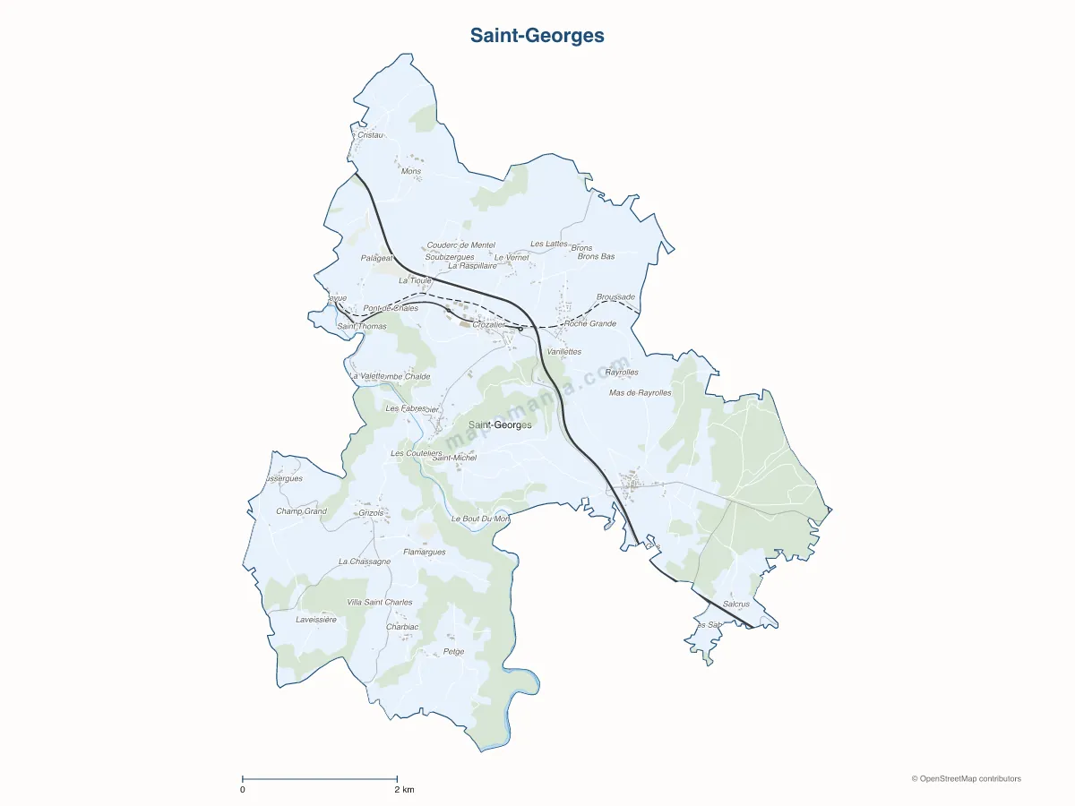 Carte de Saint-Georges à personnaliser
