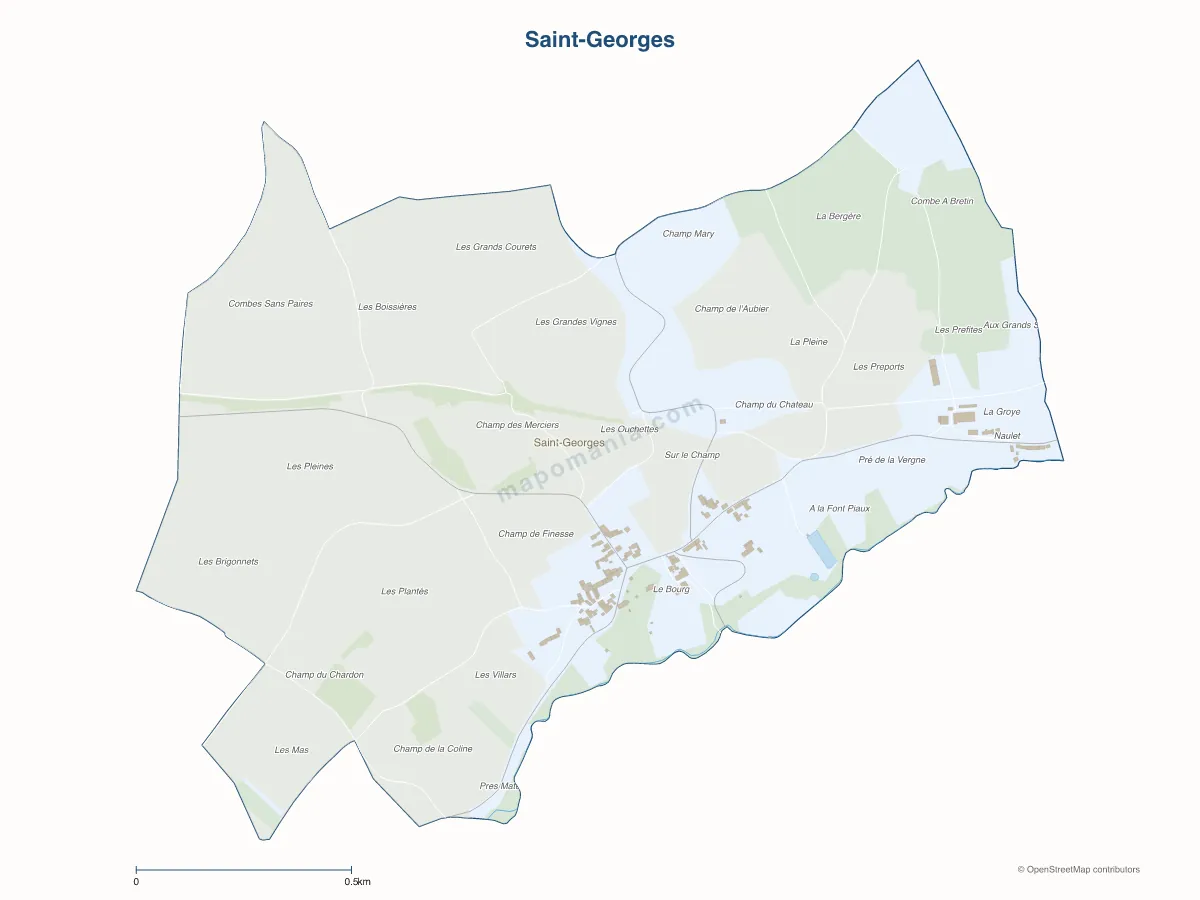 Carte de Saint-Georges à personnaliser