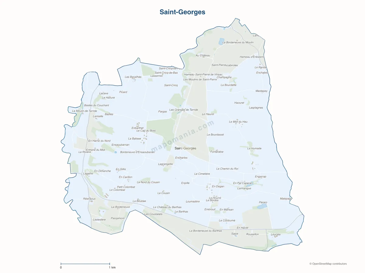 Carte de Saint-Georges à personnaliser