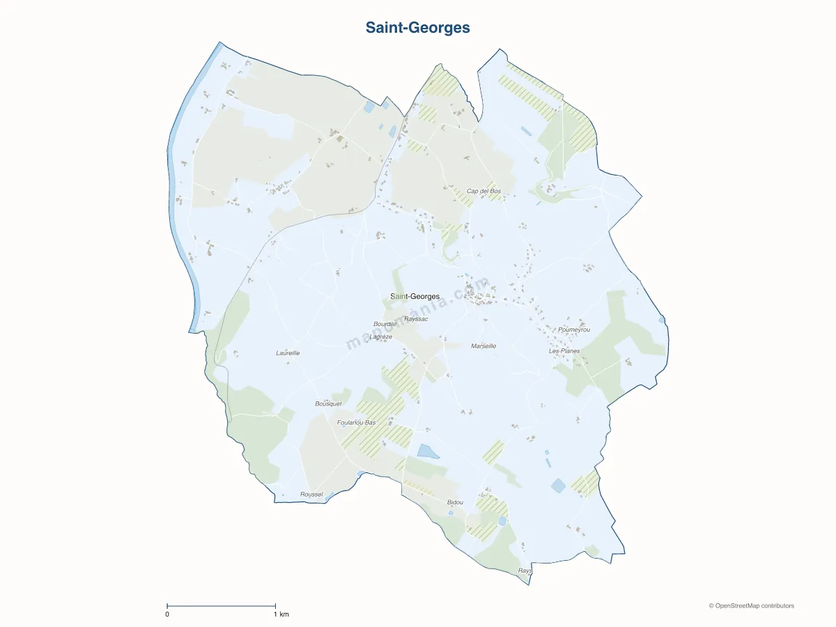 Carte de Saint-Georges à personnaliser