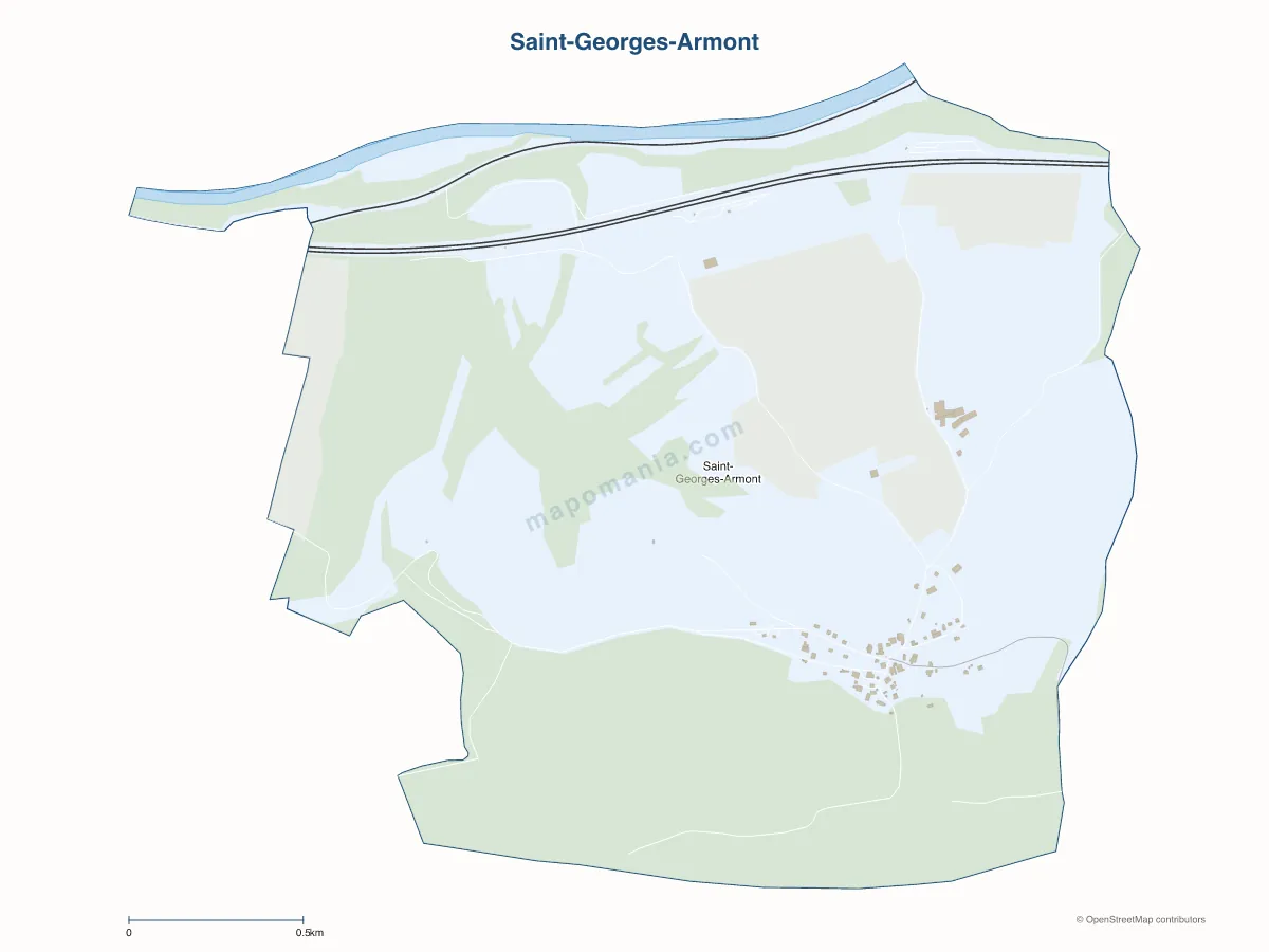 Carte de Saint-Georges-Armont à personnaliser