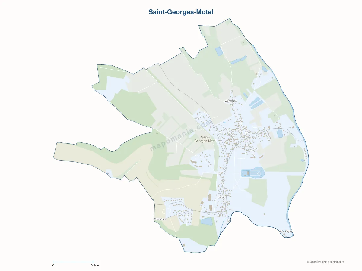 Carte de Saint-Georges-Motel à personnaliser