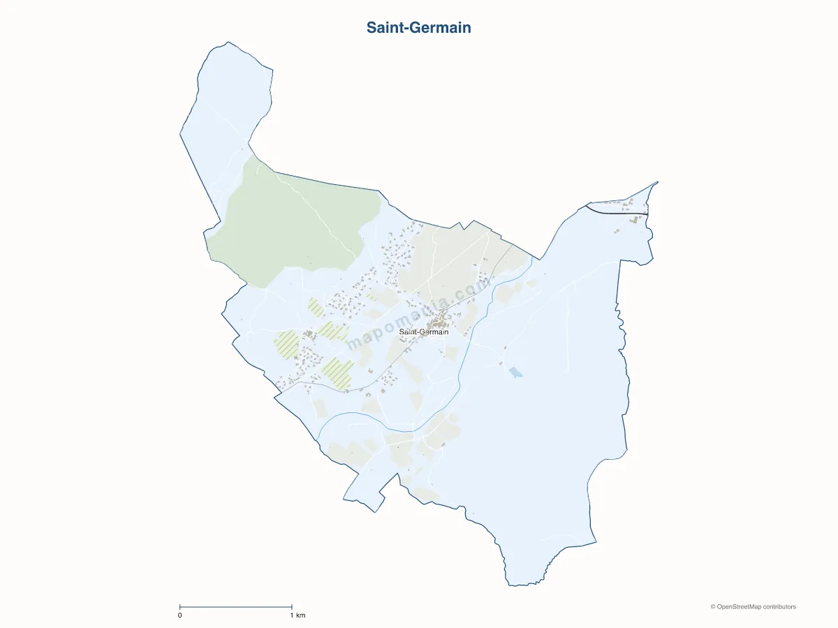 Carte de Saint-Germain à personnaliser