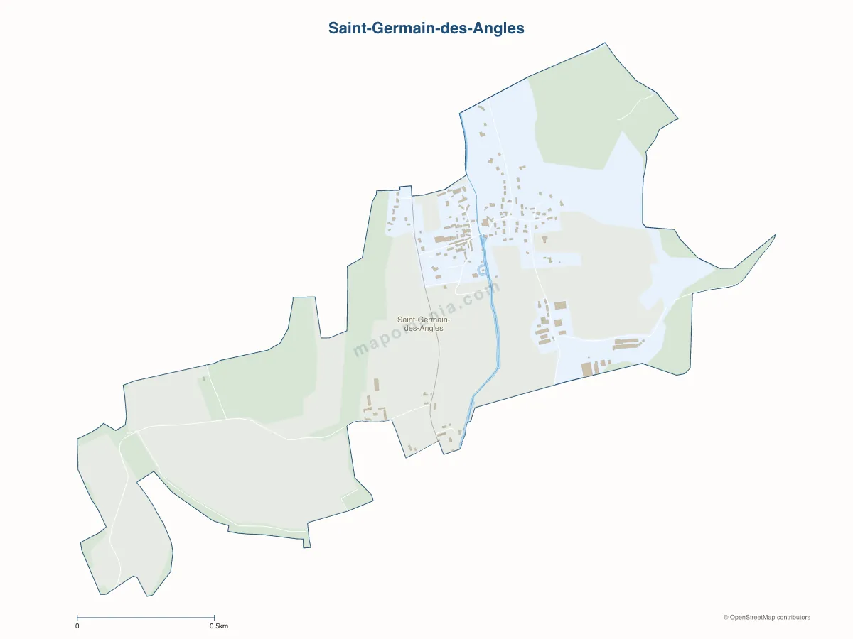 Carte de Saint-Germain-des-Angles à personnaliser