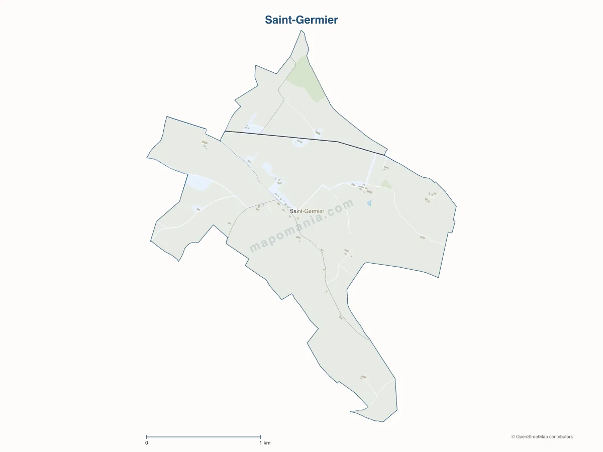 Carte de Saint-Germier à personnaliser