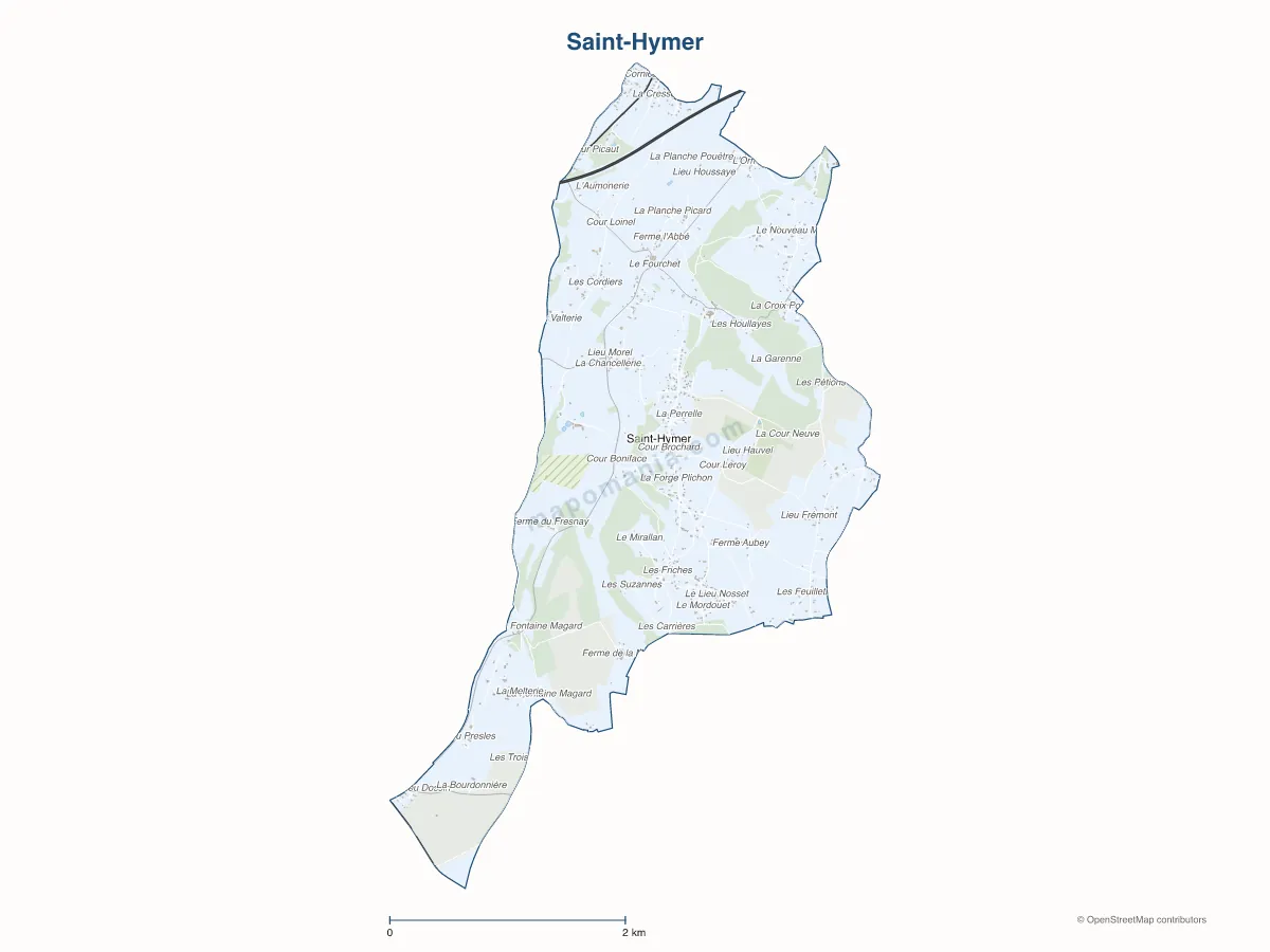 Carte de Saint-Hymer à personnaliser