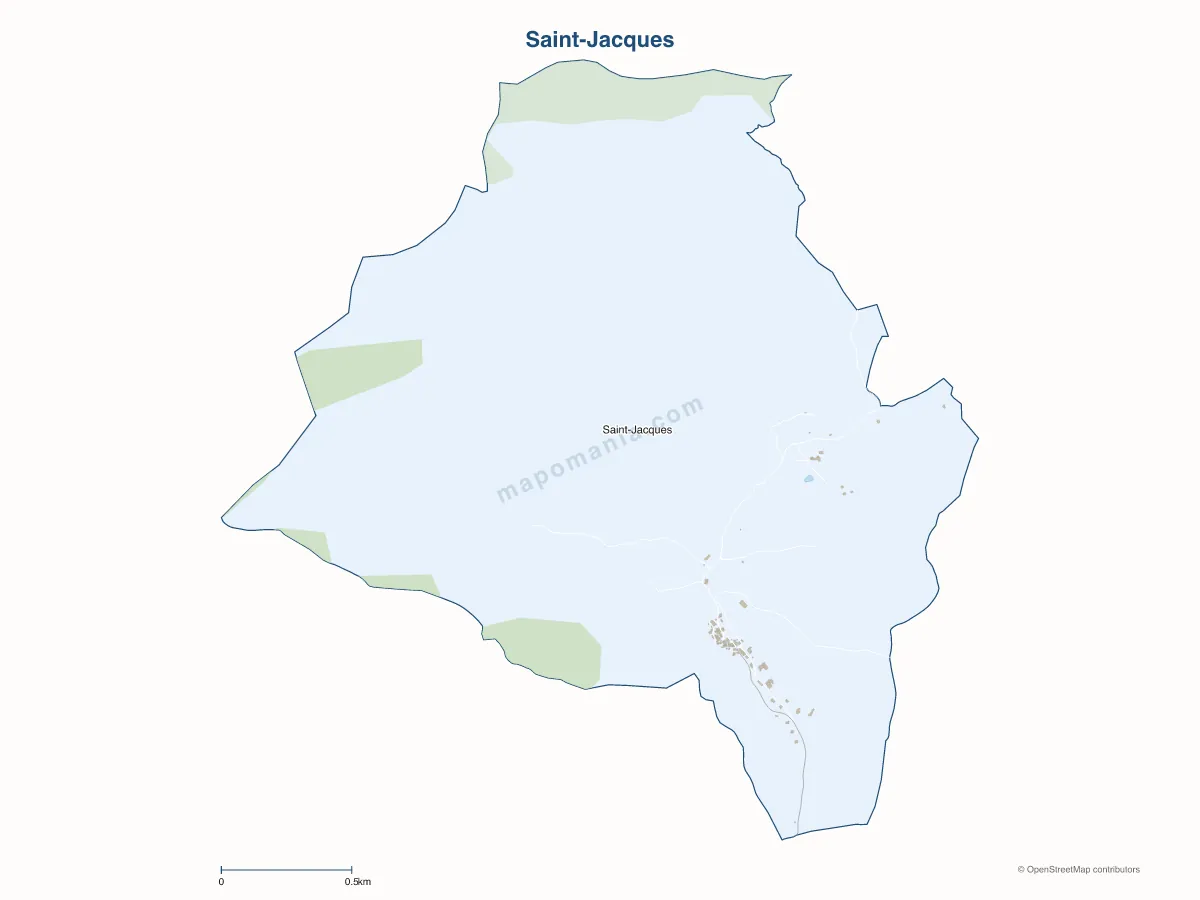 Carte de Saint-Jacques à personnaliser