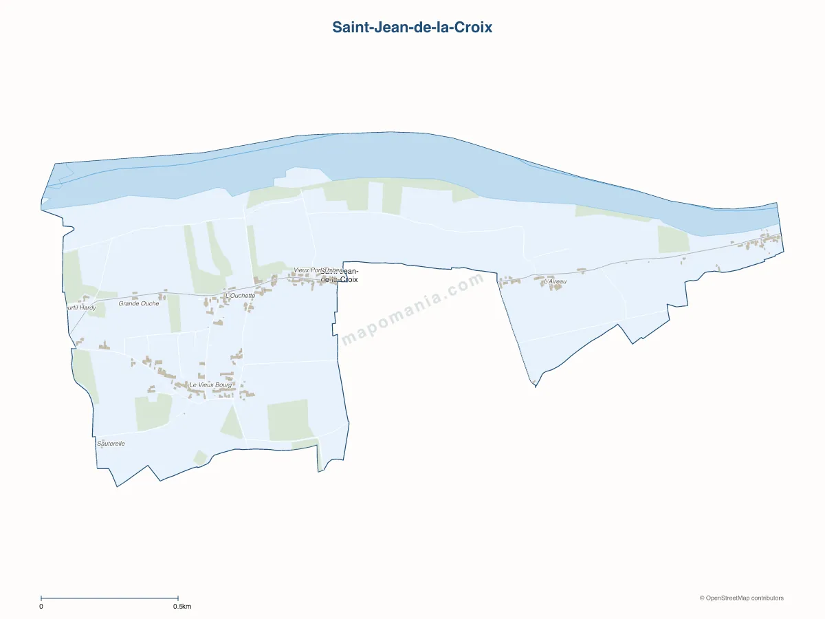 Carte de Saint-Jean-de-la-Croix à personnaliser