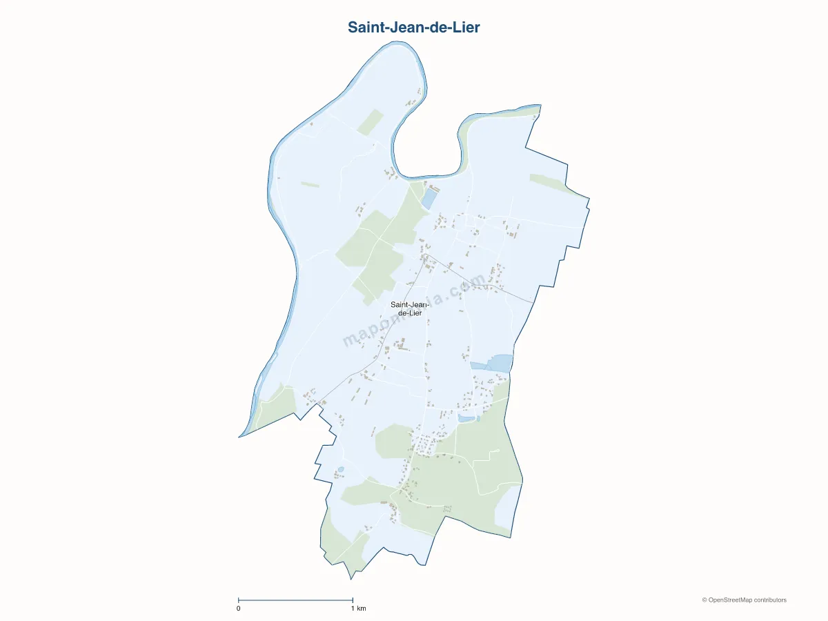 Carte de Saint-Jean-de-Lier à personnaliser