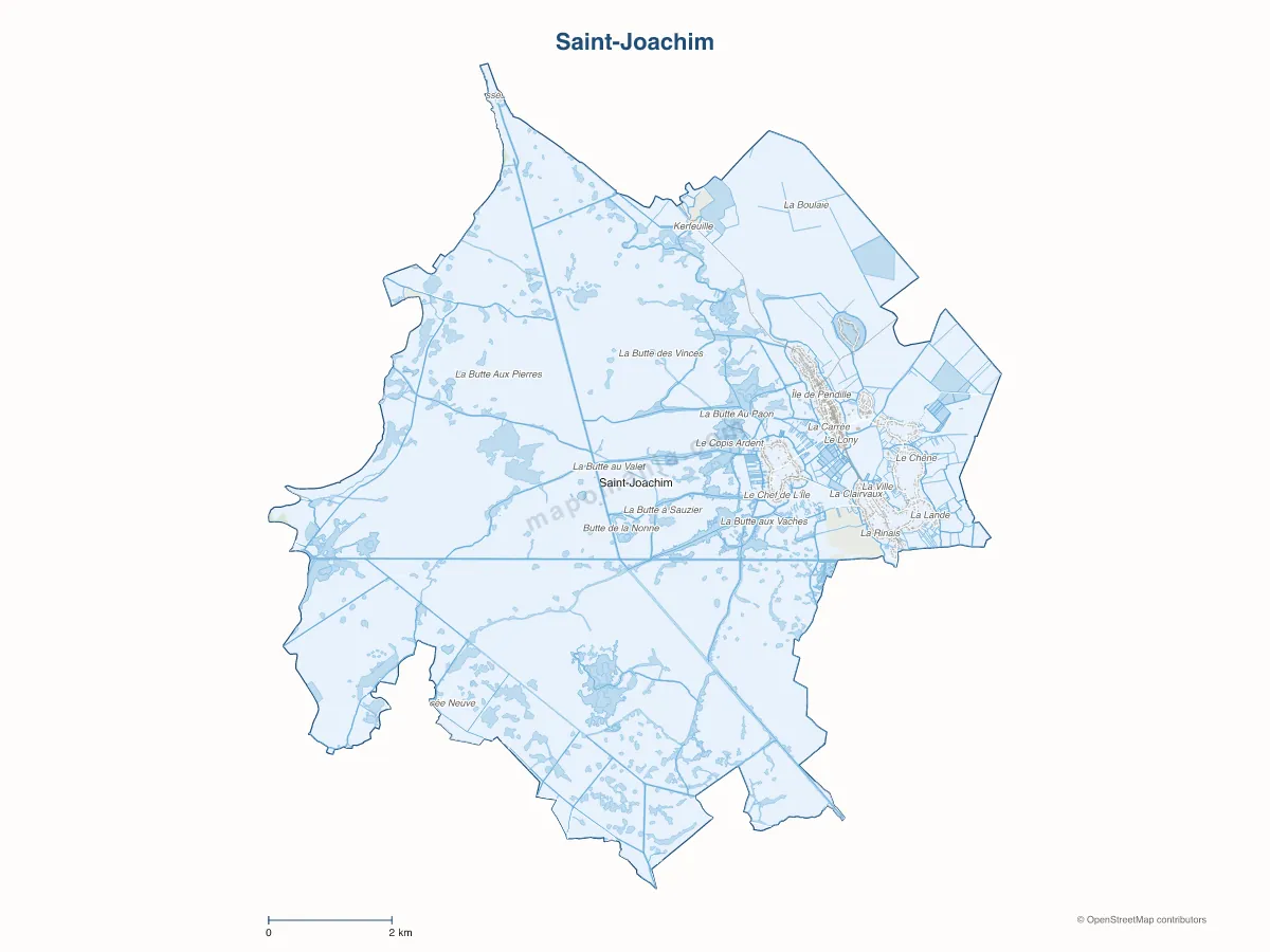 Carte de Saint-Joachim à personnaliser