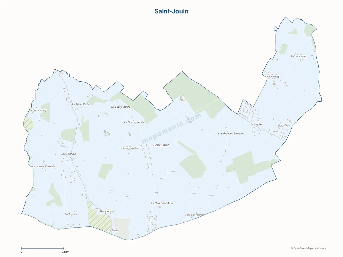 Carte de Saint-Jouin à personnaliser