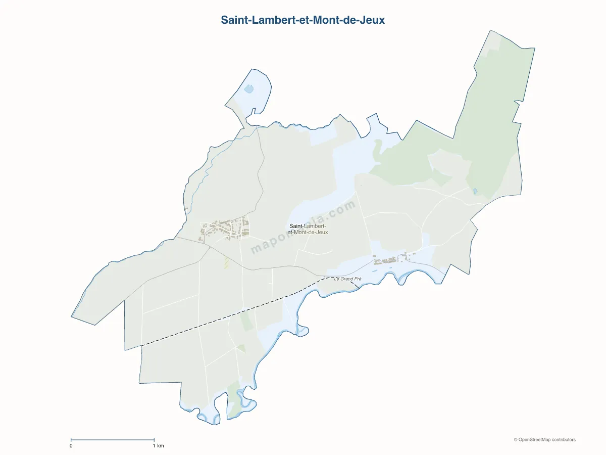 Carte de Saint-Lambert-et-Mont-de-Jeux à personnaliser
