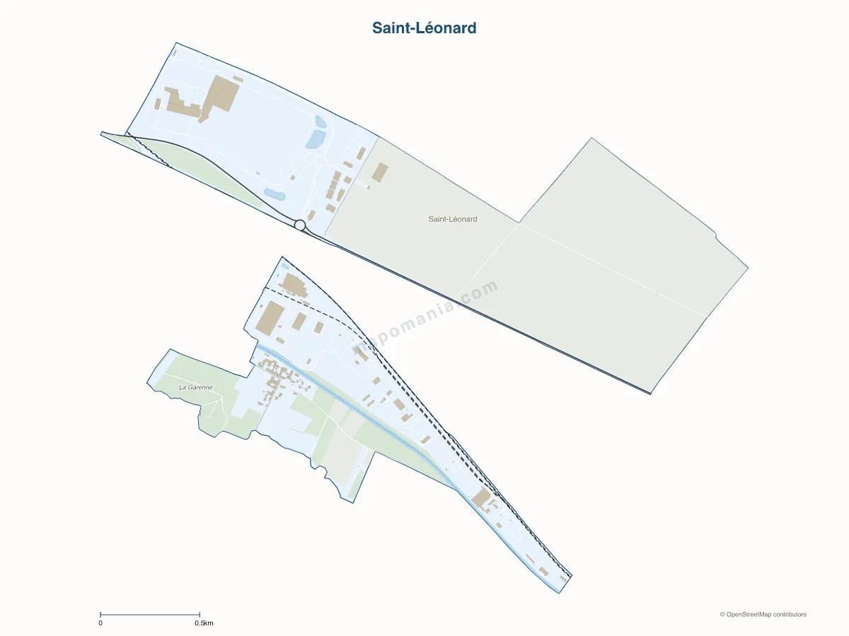 Carte de Saint-Léonard à personnaliser