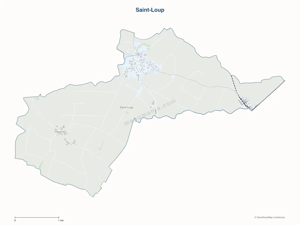 Carte de Saint-Loup à personnaliser