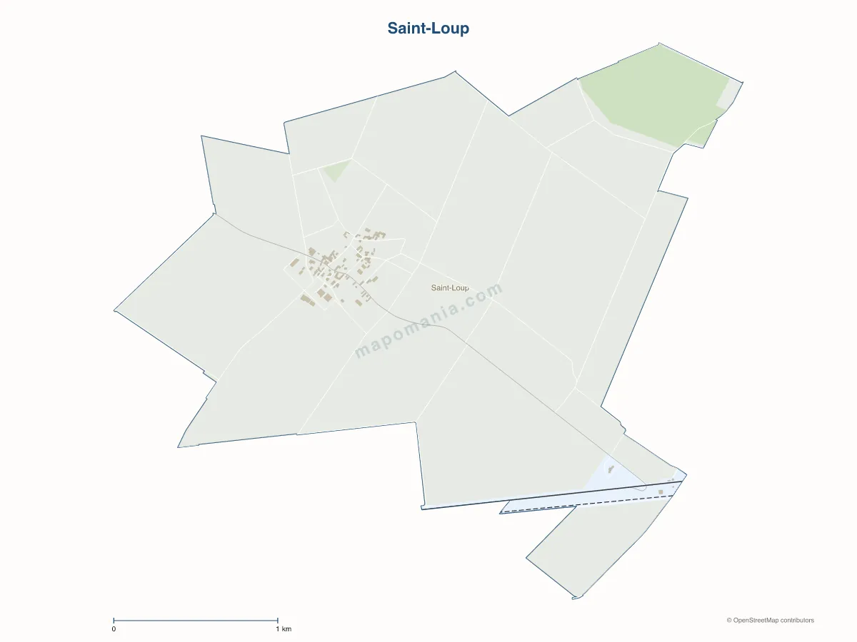 Carte de Saint-Loup à personnaliser