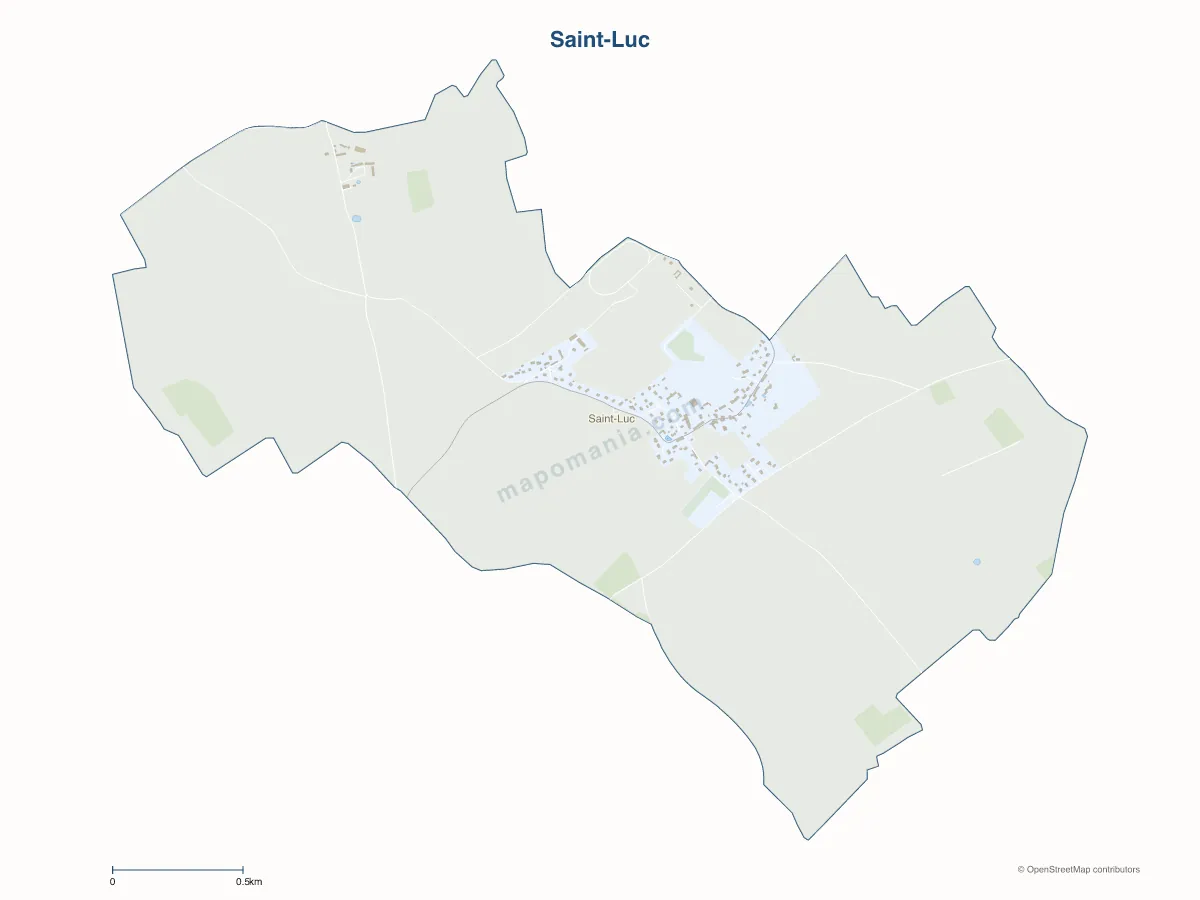 Carte de Saint-Luc à personnaliser