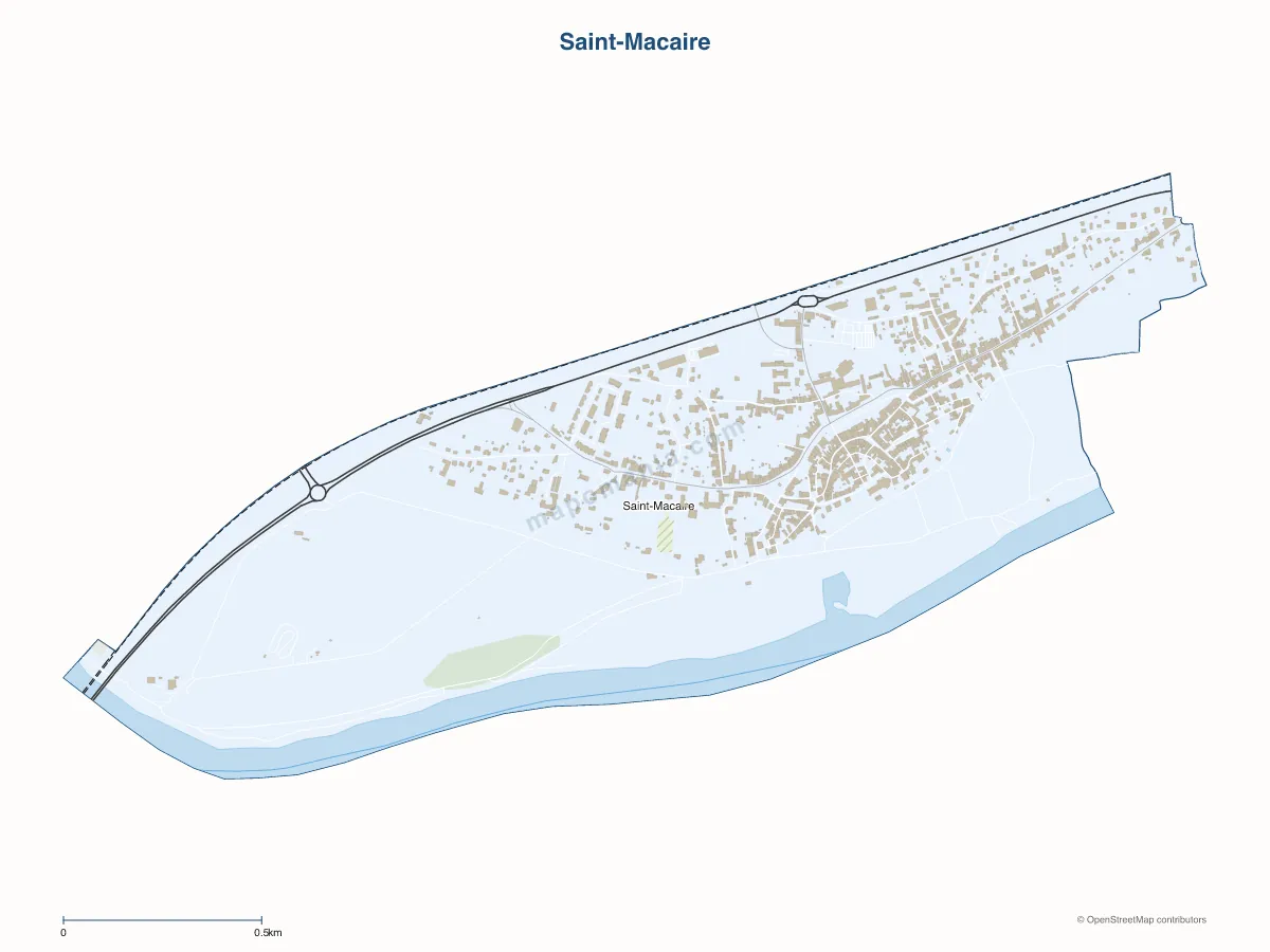 Carte de Saint-Macaire à personnaliser