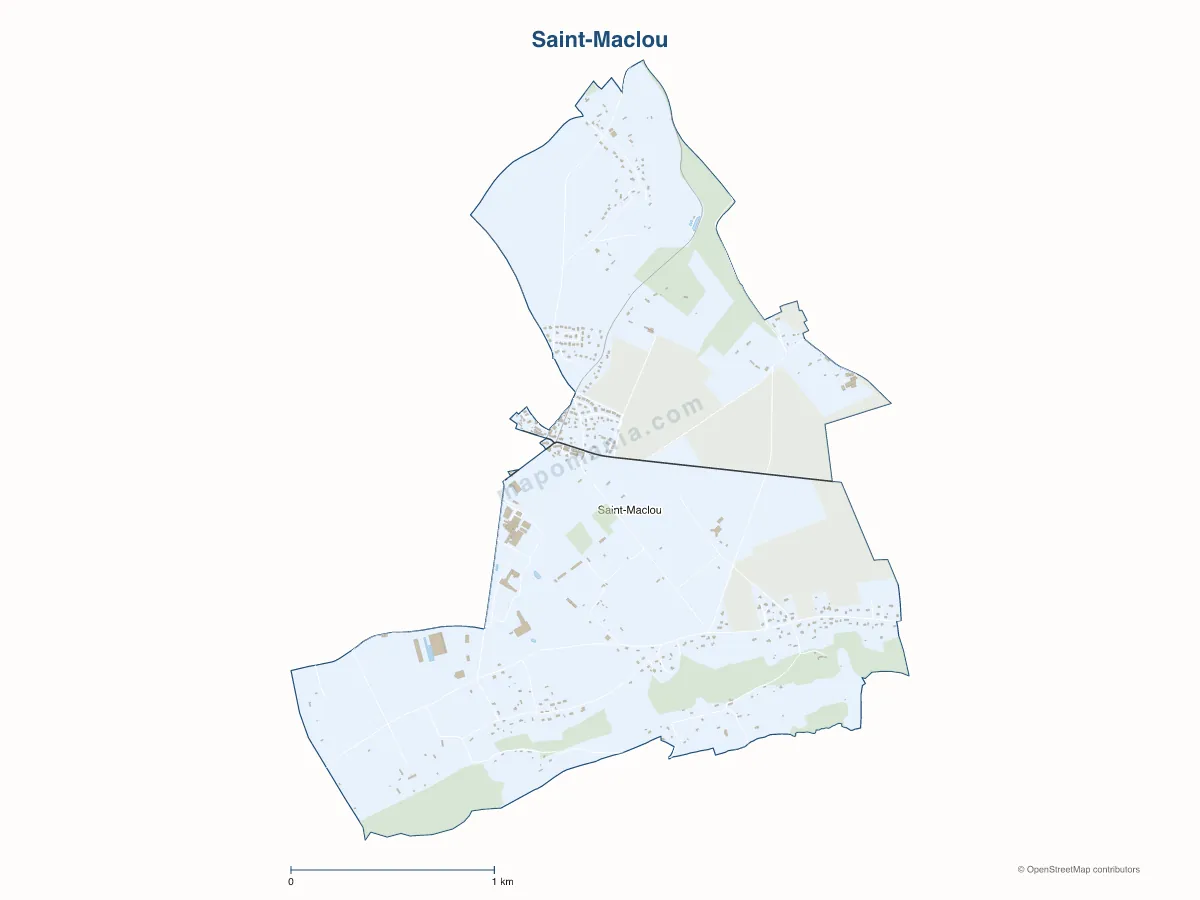 Carte de Saint-Maclou à personnaliser