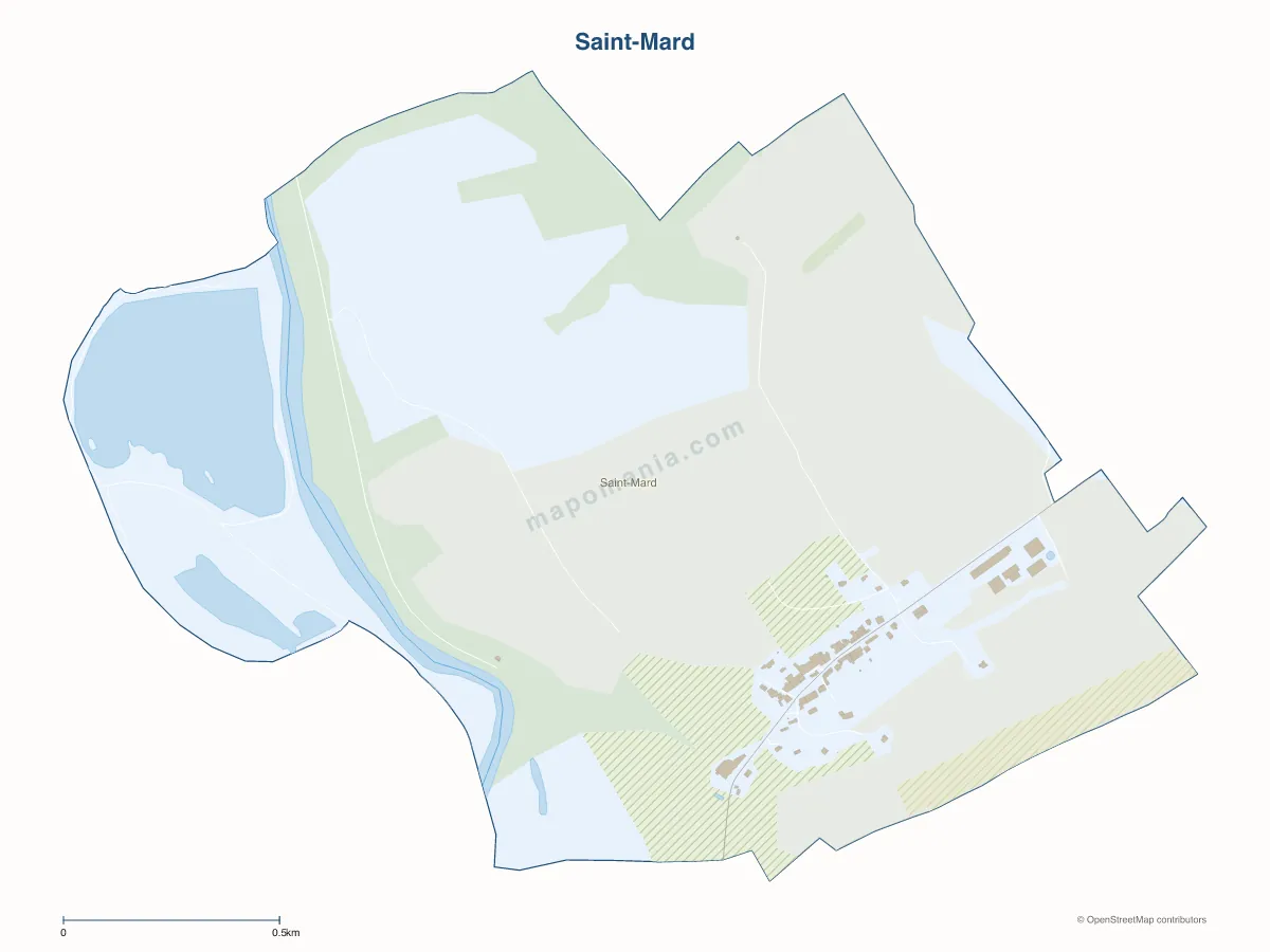 Carte de Saint-Mard à personnaliser