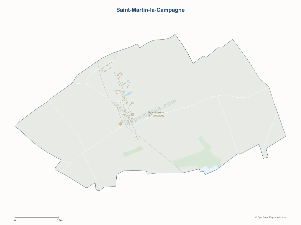Carte de Saint-Martin-la-Campagne à personnaliser