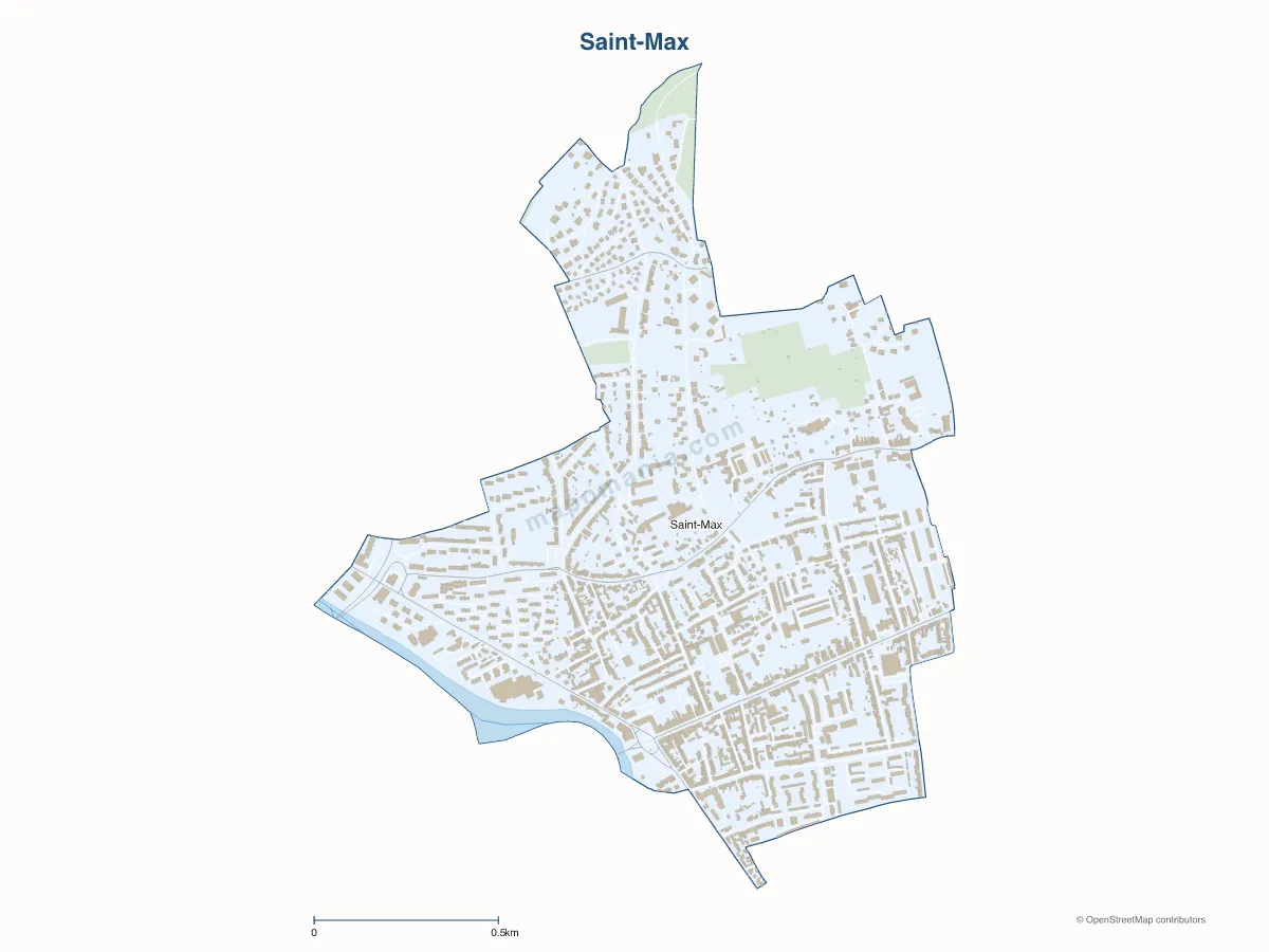 Carte de Saint-Max à personnaliser