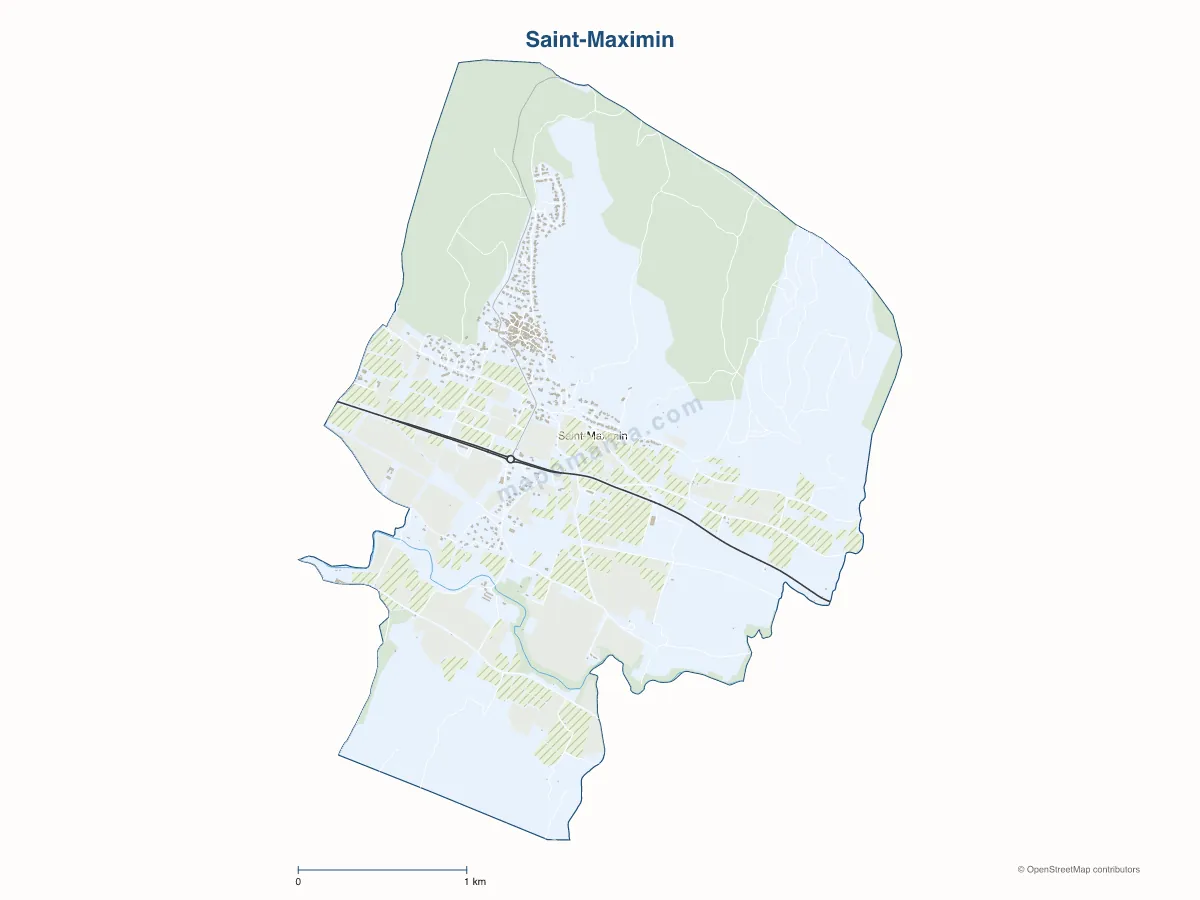 Carte de Saint-Maximin à personnaliser