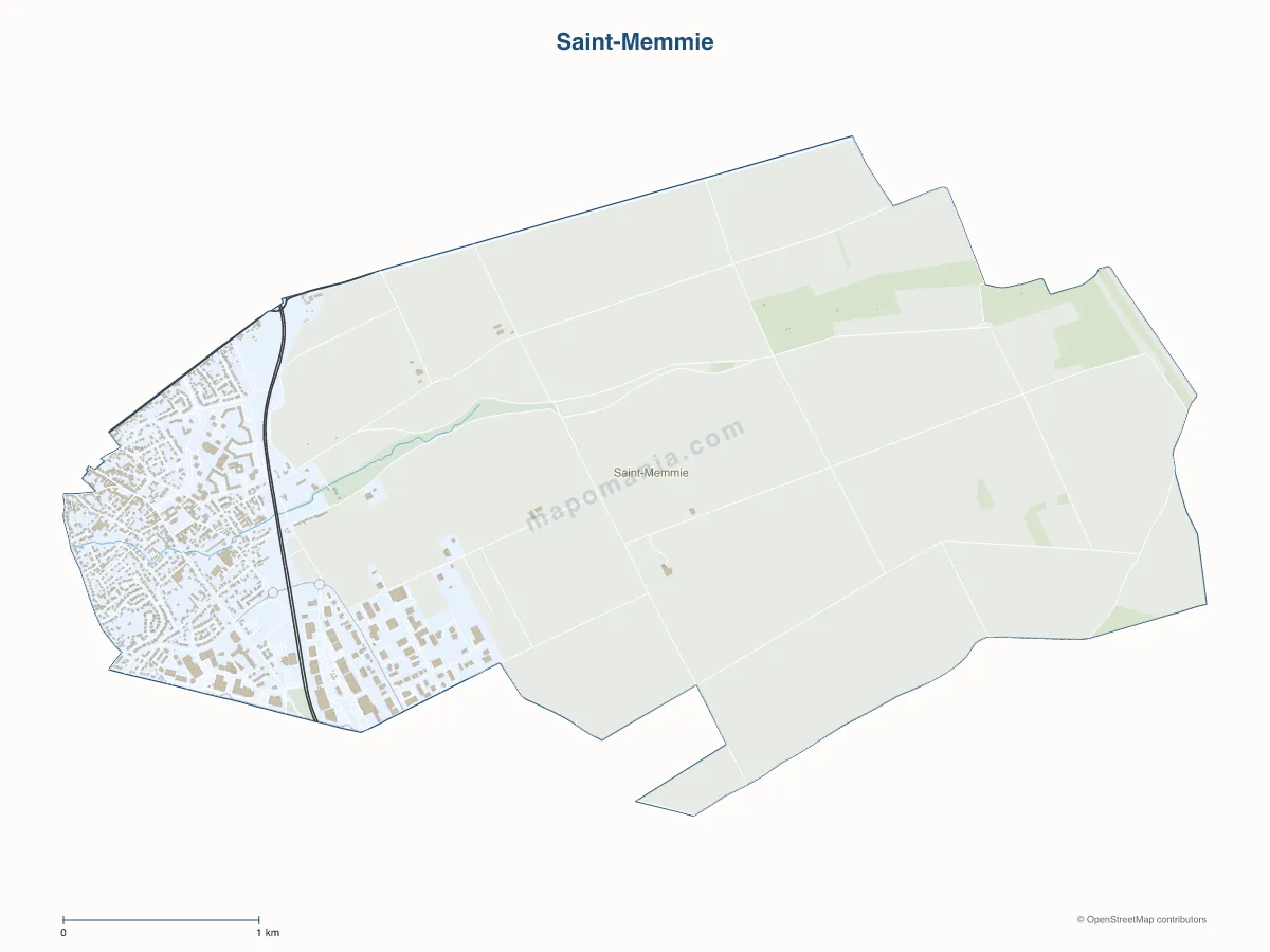 Carte de Saint-Memmie à personnaliser