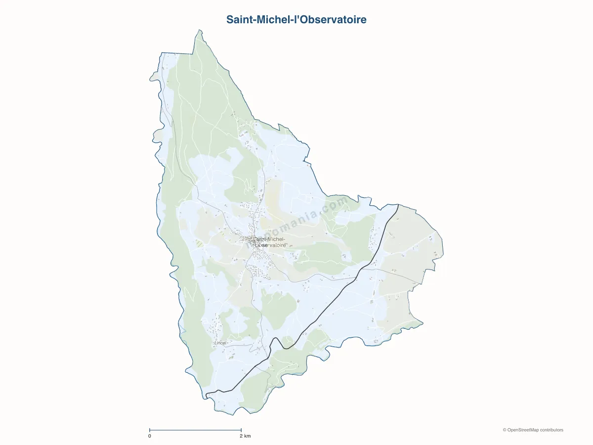 Carte de Saint-Michel-l'Observatoire à personnaliser