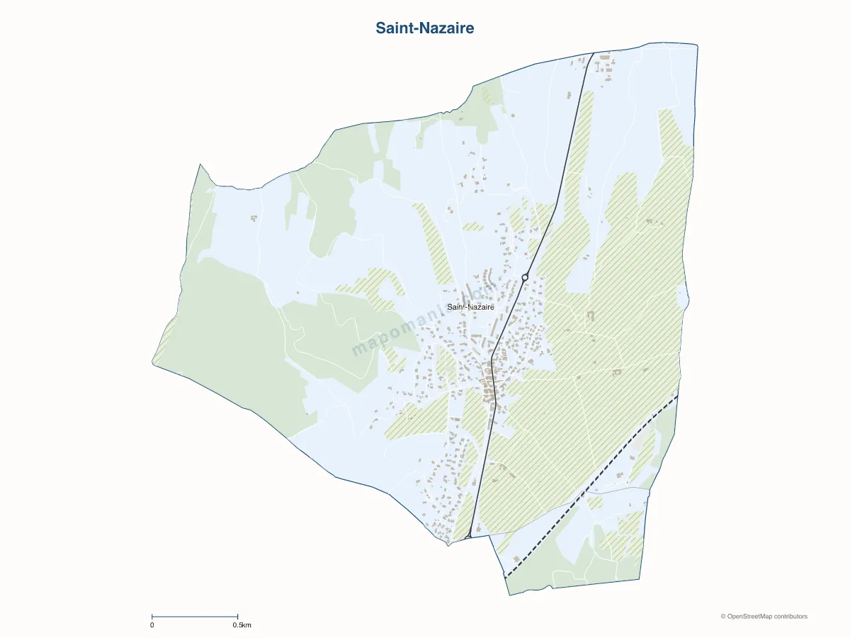 Carte de Saint-Nazaire à personnaliser