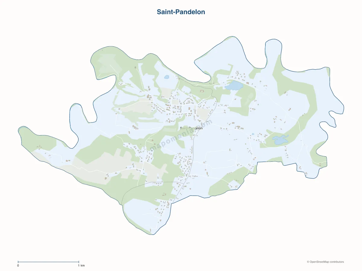 Carte de Saint-Pandelon à personnaliser