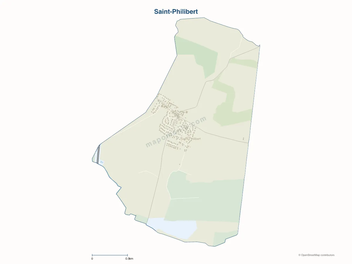 Carte de Saint-Philibert à personnaliser