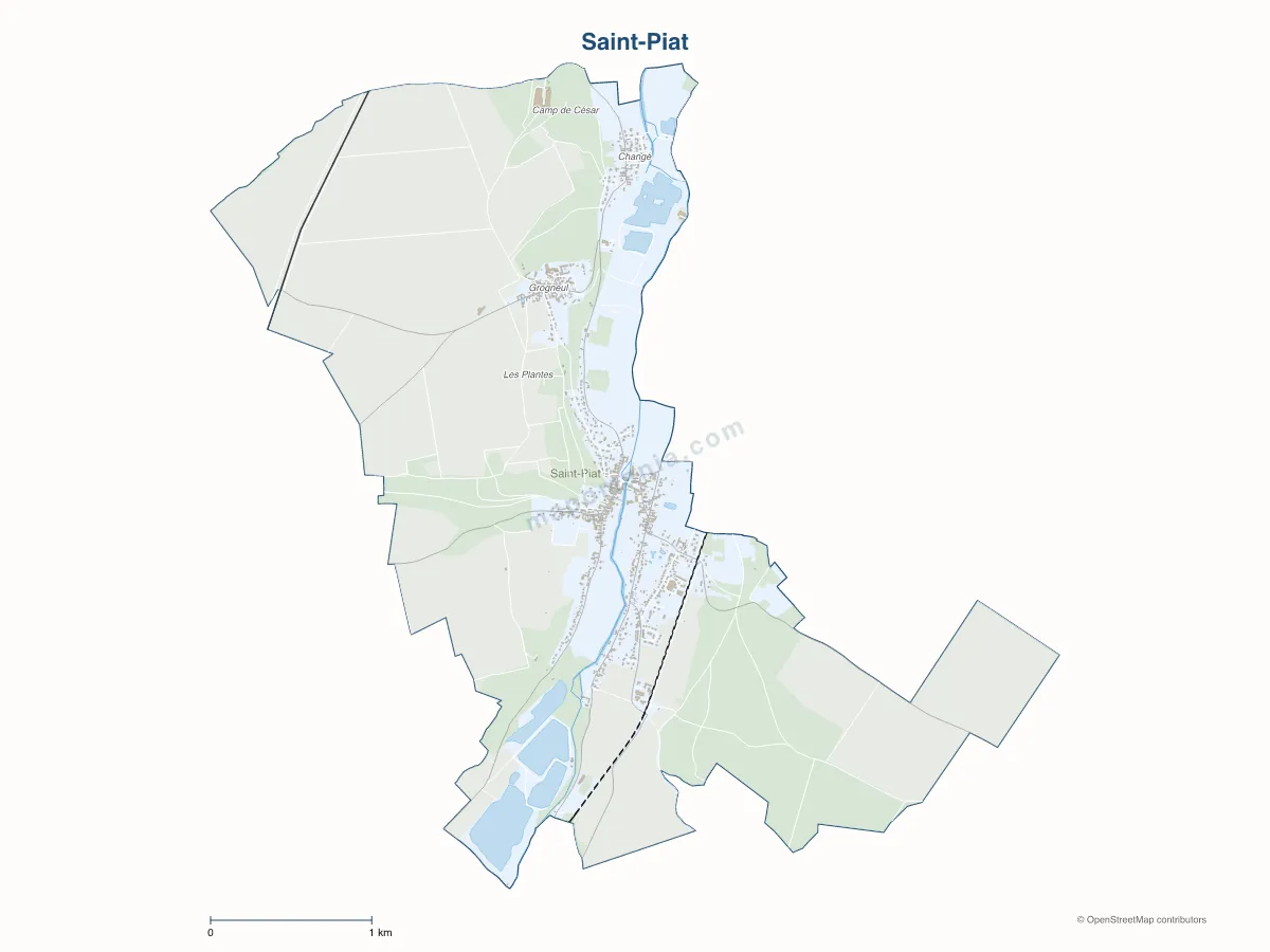 Carte de Saint-Piat à personnaliser