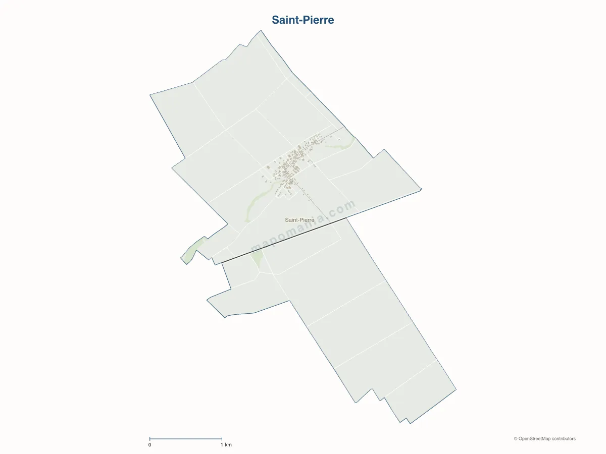 Carte de Saint-Pierre à personnaliser