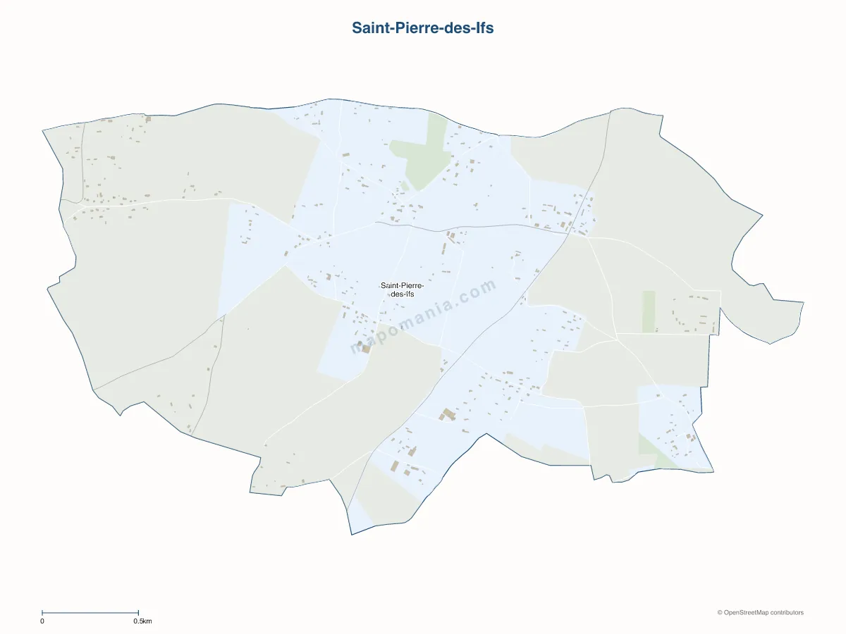 Carte de Saint-Pierre-des-Ifs à personnaliser