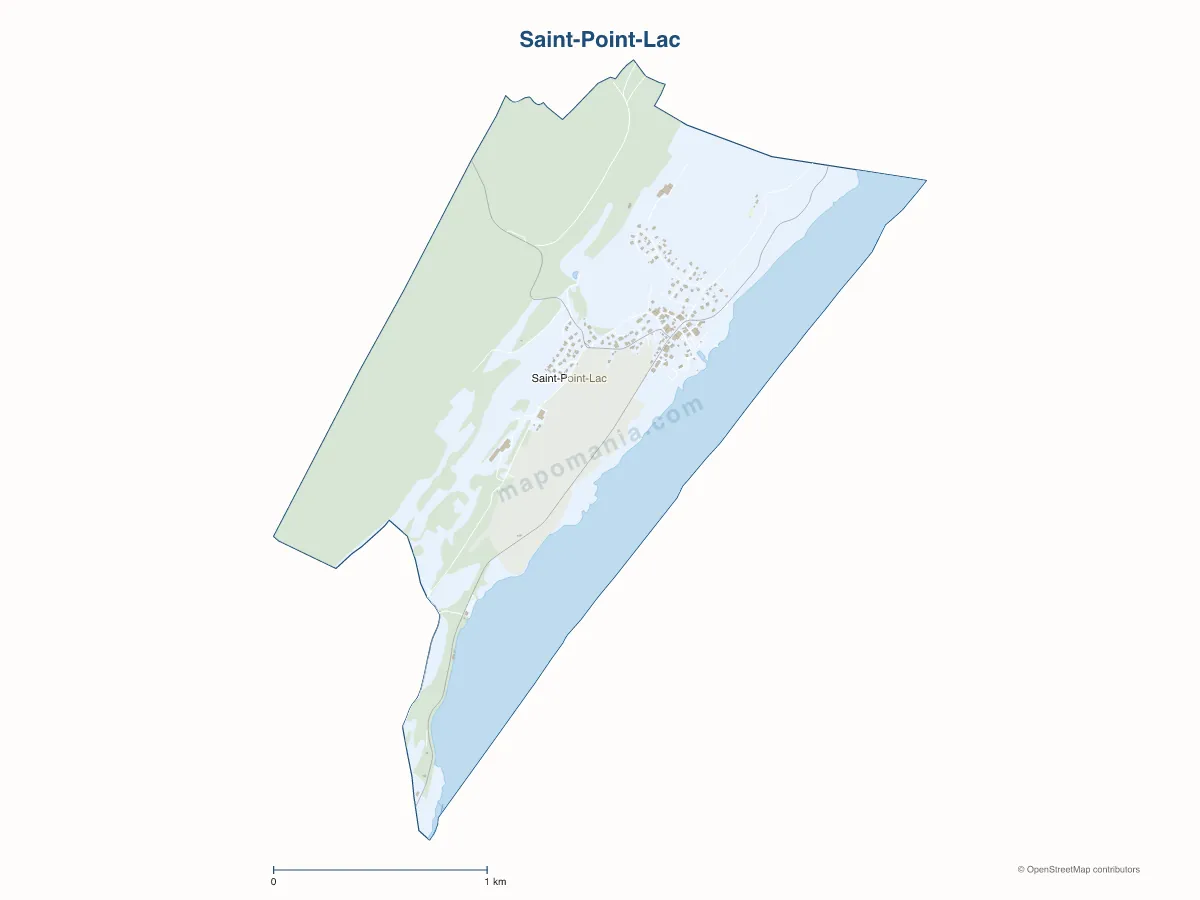 Carte de Saint-Point-Lac à personnaliser