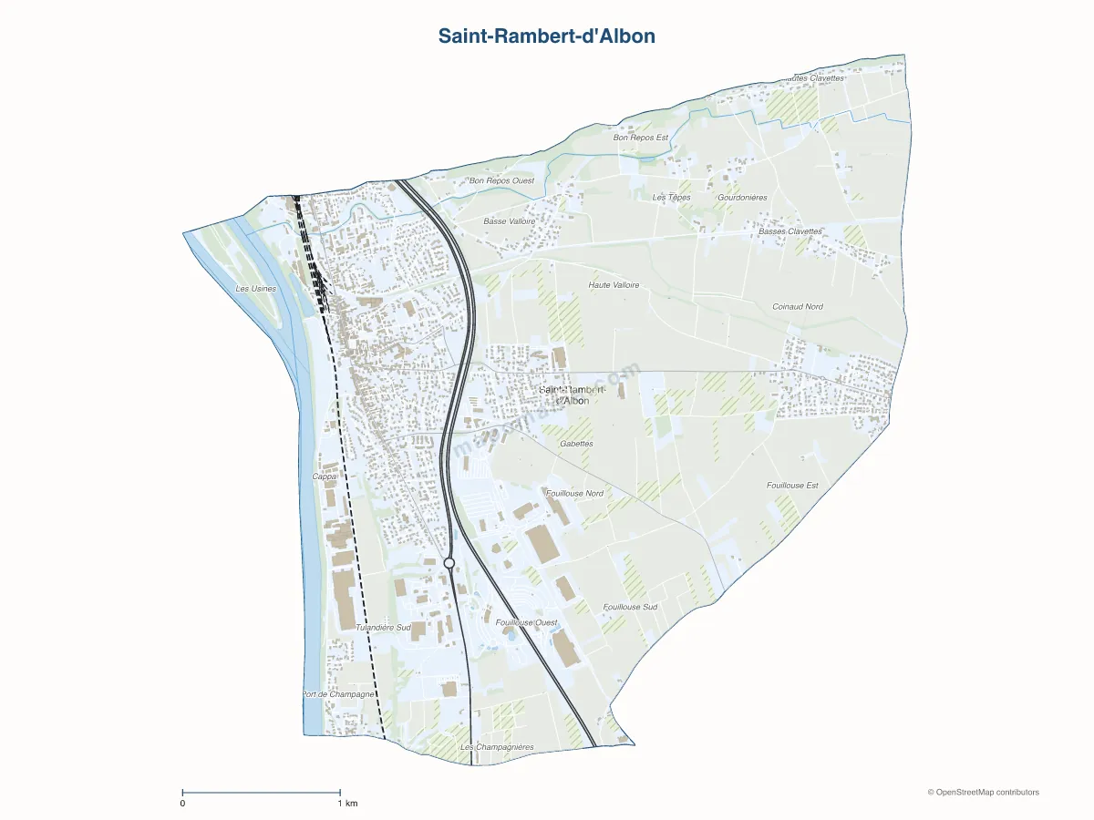 Carte de Saint-Rambert-d'Albon à personnaliser