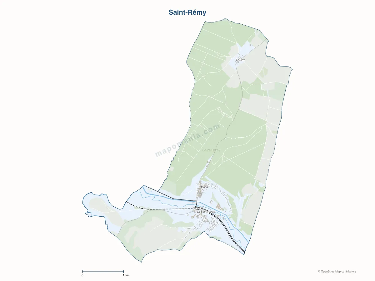 Carte de Saint-Rémy à personnaliser