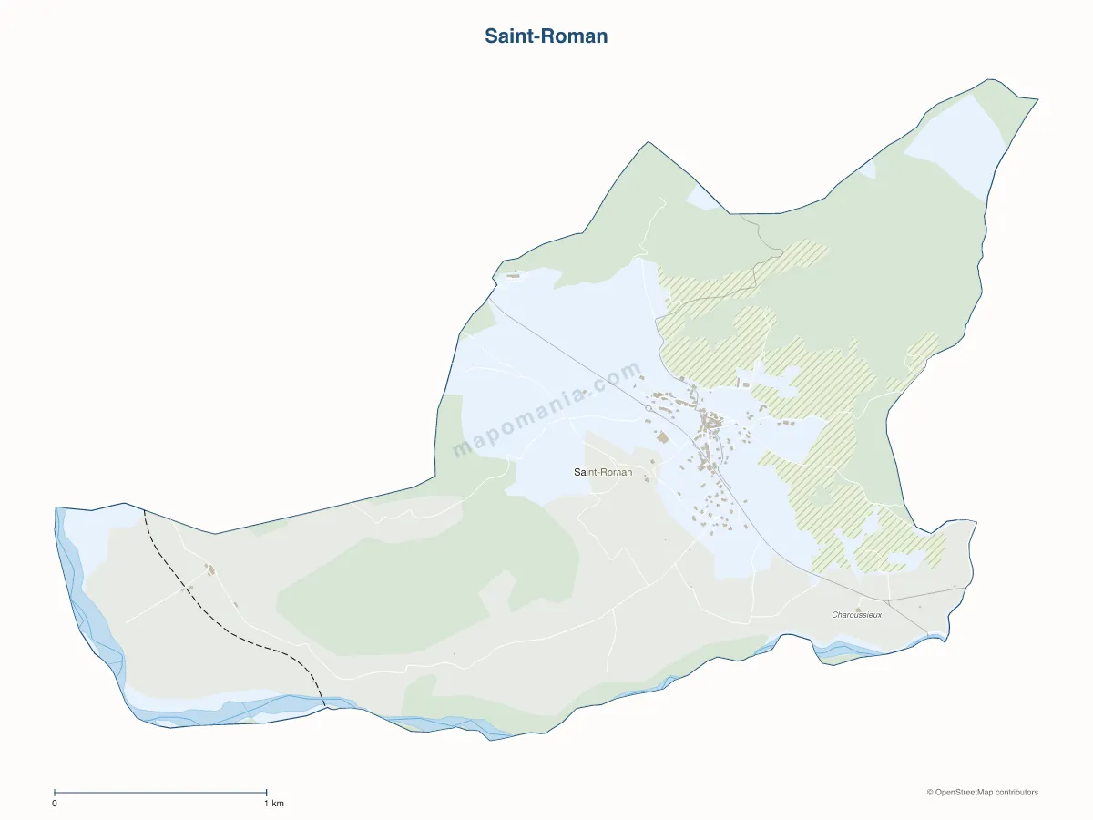 Carte de Saint-Roman à personnaliser
