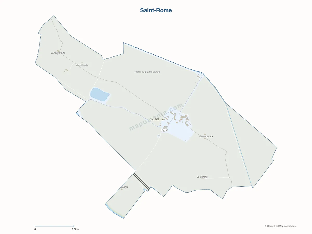 Carte de Saint-Rome à personnaliser