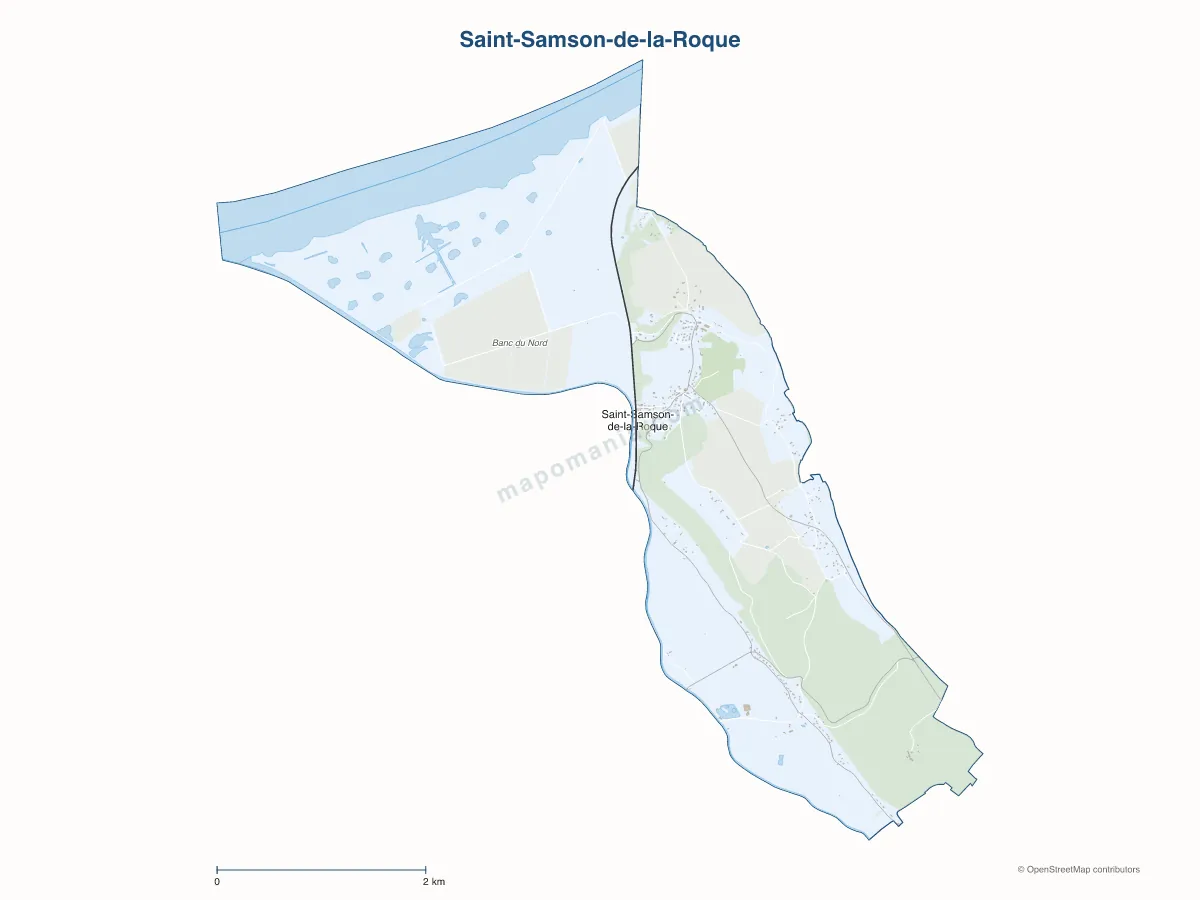 Carte de Saint-Samson-de-la-Roque à personnaliser