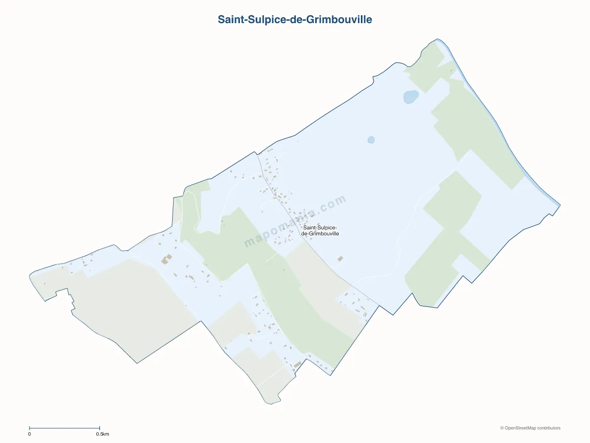 Carte de Saint-Sulpice-de-Grimbouville à personnaliser