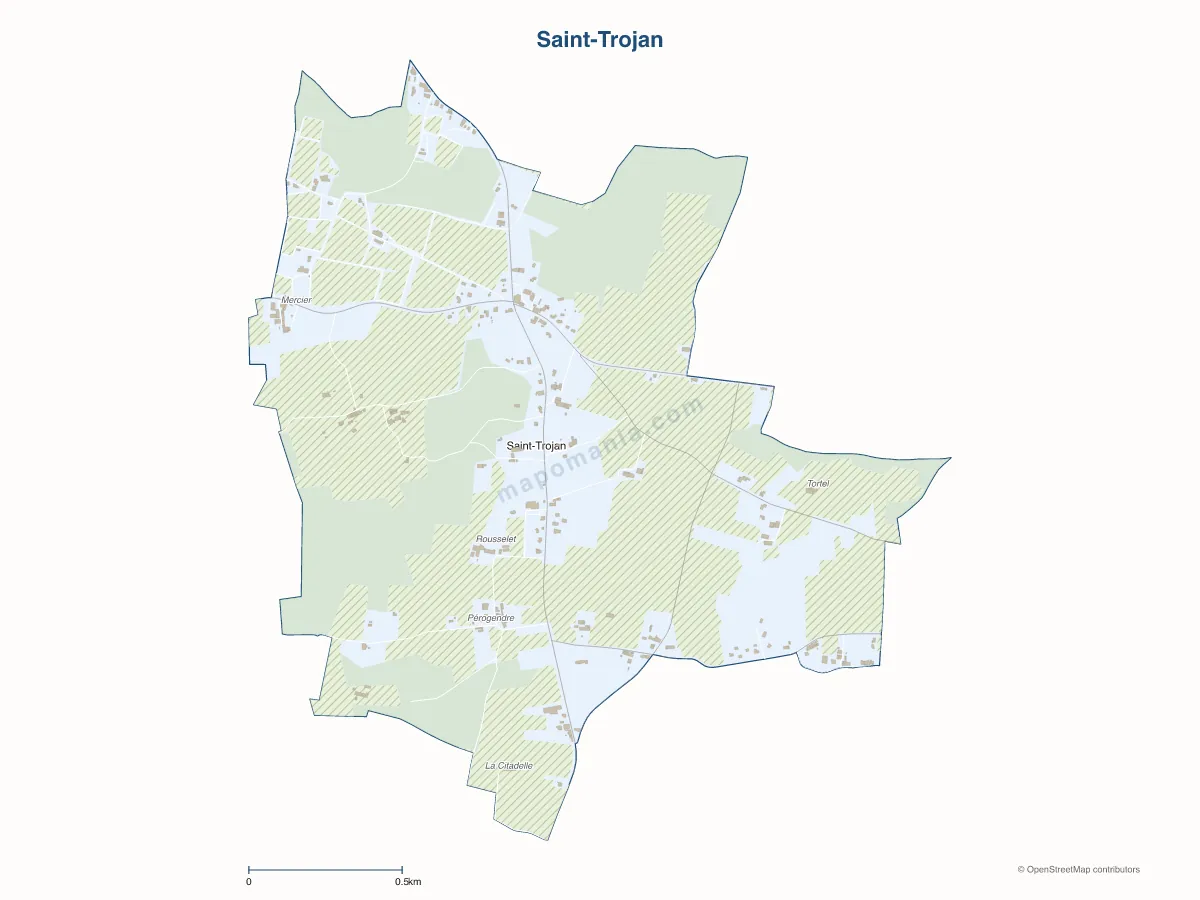 Carte de Saint-Trojan à personnaliser