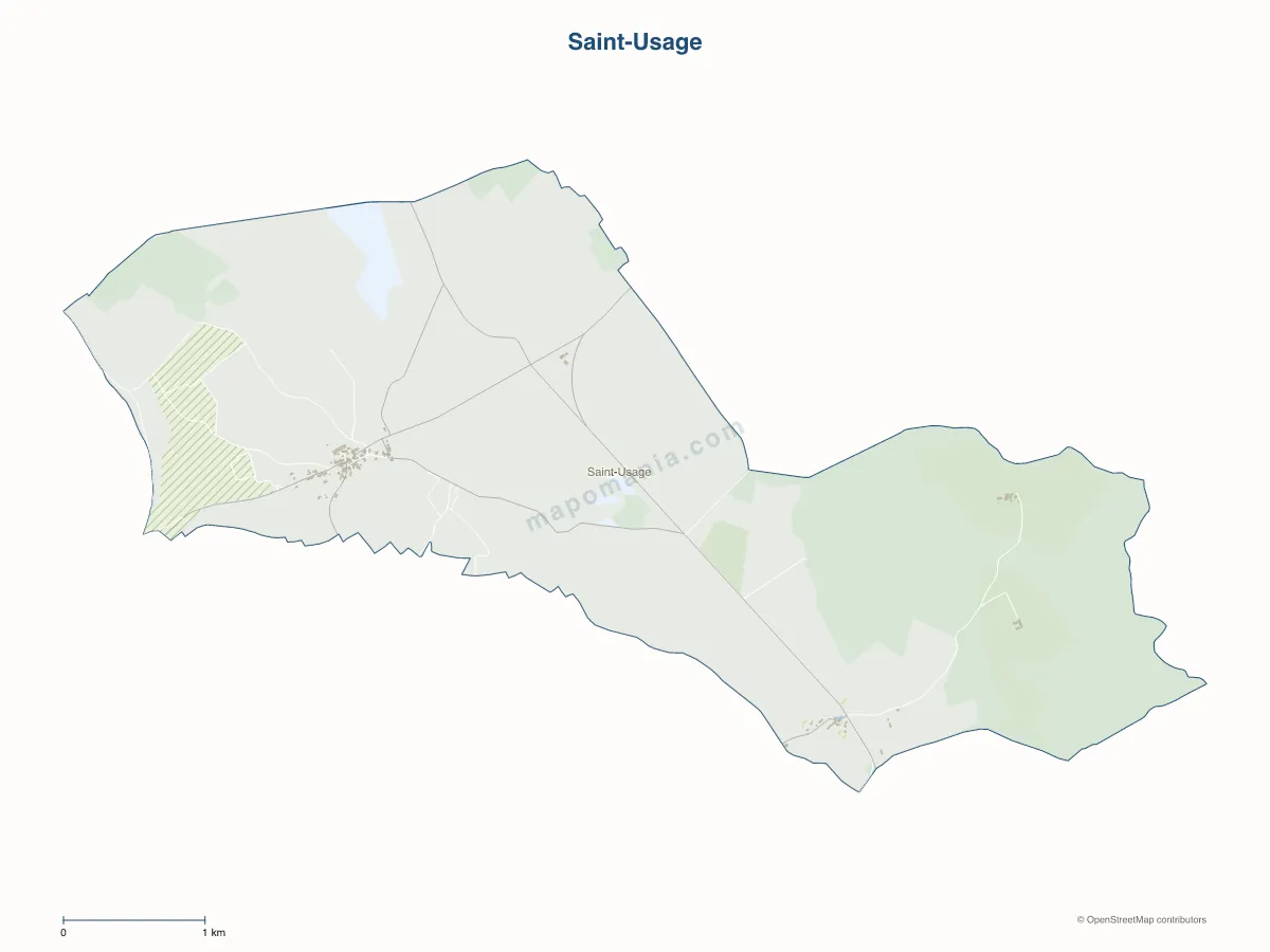 Carte de Saint-Usage à personnaliser