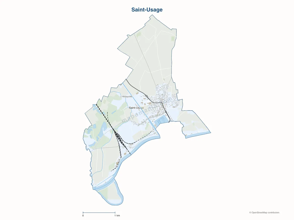 Carte de Saint-Usage à personnaliser